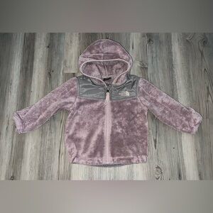 The North Face Oso Purple and Gray Hoodie Fleece Jacket 12-18 mos